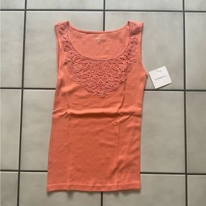 Croft & Barrow salmon-colored tank top SZ XS